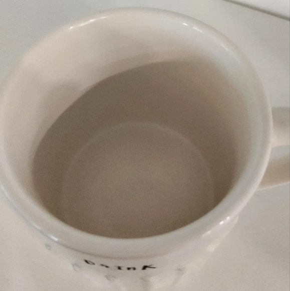 Rae Dunn Drink Coffee Mug With Ribbed Lines - Picture 3 of 4